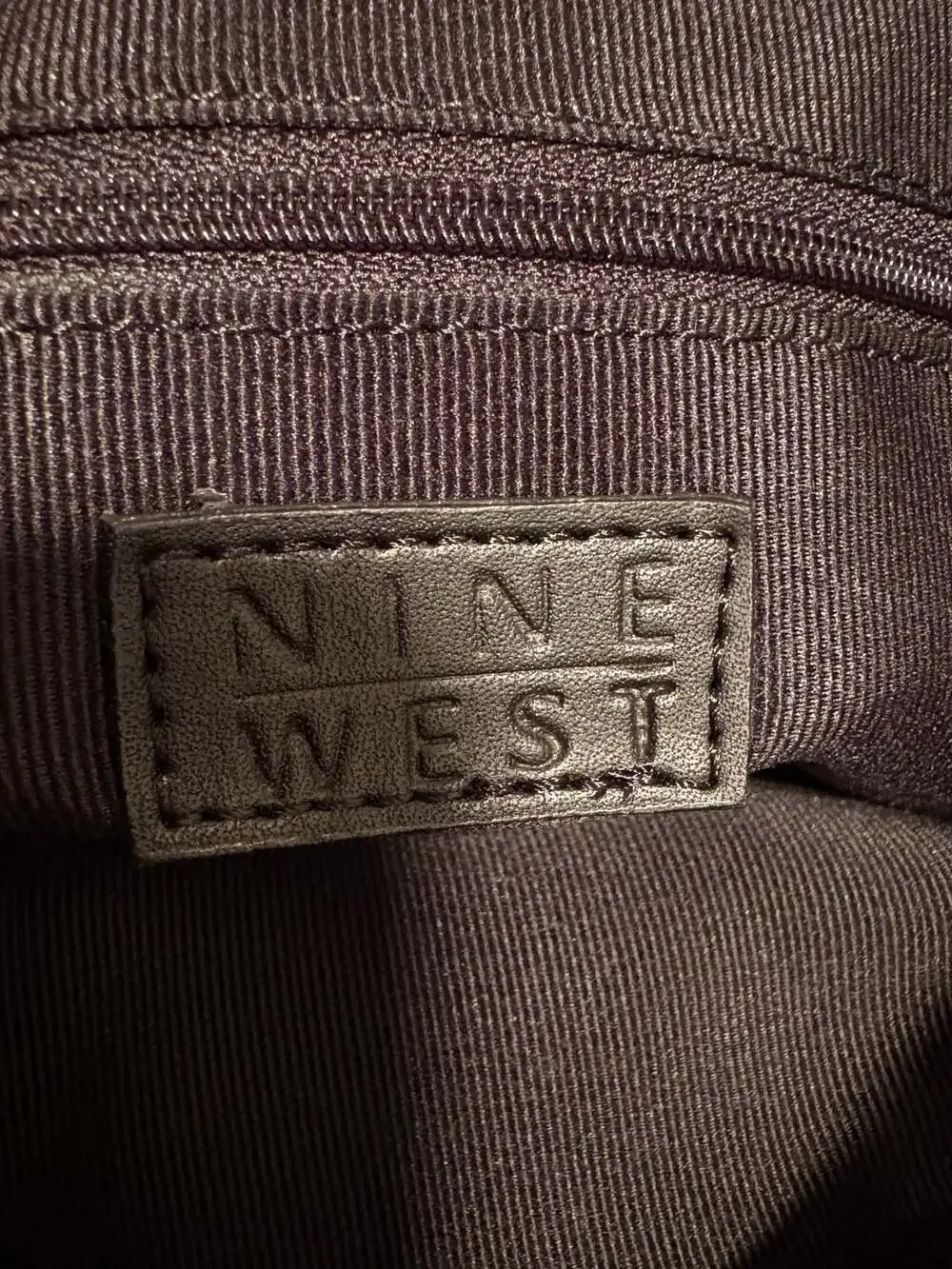 Nine West Black Velvet Small Top Handle Handbag